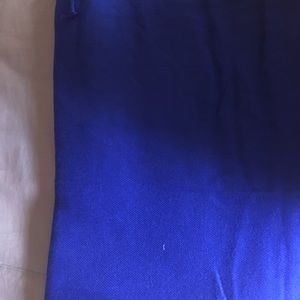 Electric Blue fringed scarf